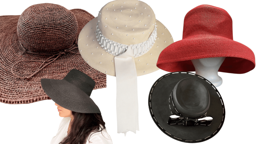 Cuarated designer vintage hats collection for spring summer resort collection