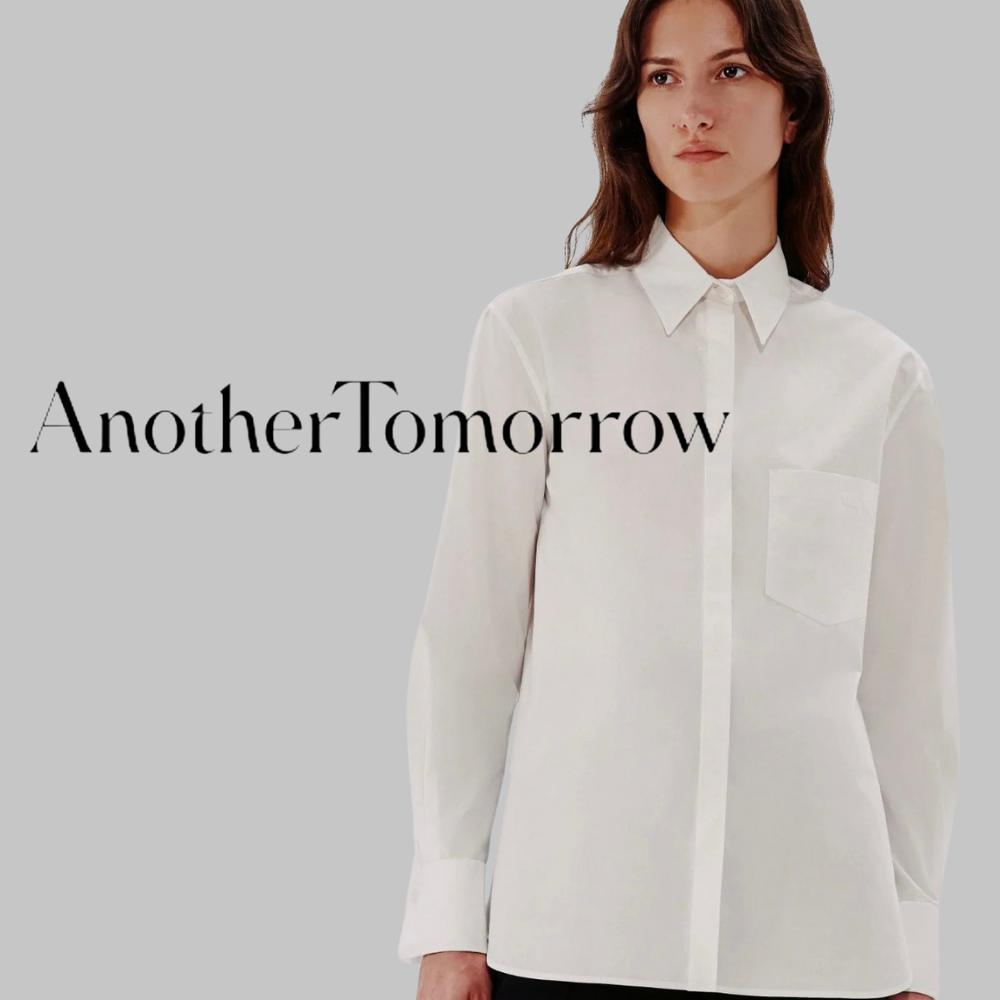 AnotherTomorrow Men's White Shirt. Sustainable Capsule Collection