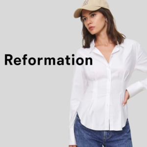 Reformation White Shirt. Sustainable Edit.