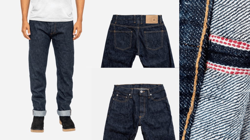 Atop sustainable denim style from 3sixteen, combining craftsmanship and eco-conscious materials