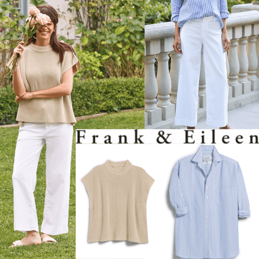 A curated selection of Frank & Eileen’s timeless, high-quality fashion pieces, crafted from the finest Italian fabrics with a commitment to ethical and sustainable manufacturing.